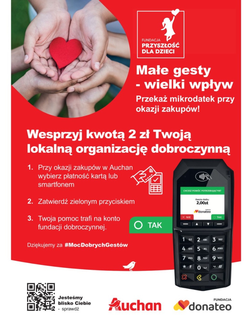 twój mikrodatek podczas zakupów ma wielką MOC!